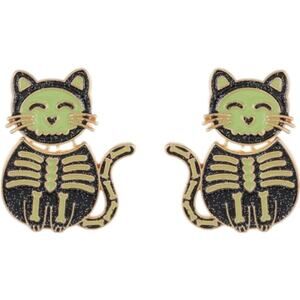 Baublebar Bar‎ Kitty Cat Glow in the Dark Dangle Earrings new!!!